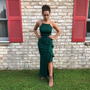 Emerald Green Formal Evening Dress